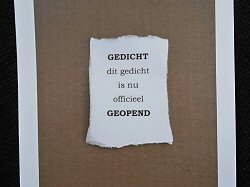 Gedicht/Geopend