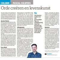 Orde creëren en levenskunst - Pascal Cuijpers in Dagblad de Limburger, oktober 2021