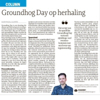 Groundhog Day op herhaling - Pascal Cuijpers in Dagblad de Limburger, november 2021