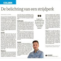 De belichting van een strijdperk - Pascal Cuijpers in Dagblad de Limburger, maart 2022
