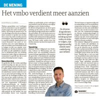 Het vmbo verdient meer aanzien - Pascal Cuijpers in Dagblad de Limburger, januari 2023